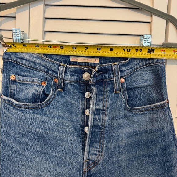 Levi’s Ribcage Straight Ankle Jean - HEMMED - Sz 27 - Picture 5 of 7